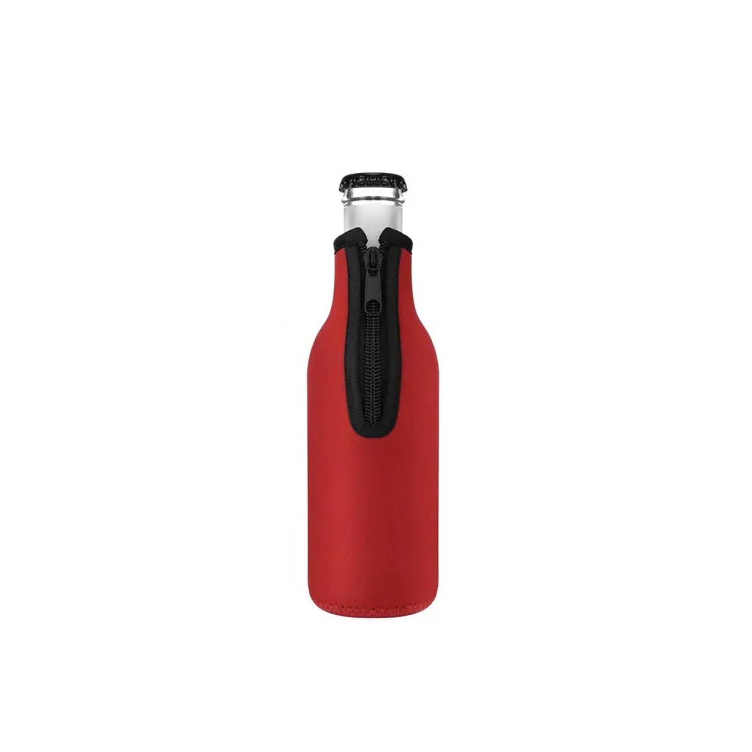 12oz Insulated Beer Bottle Sleeve with Zipper 9