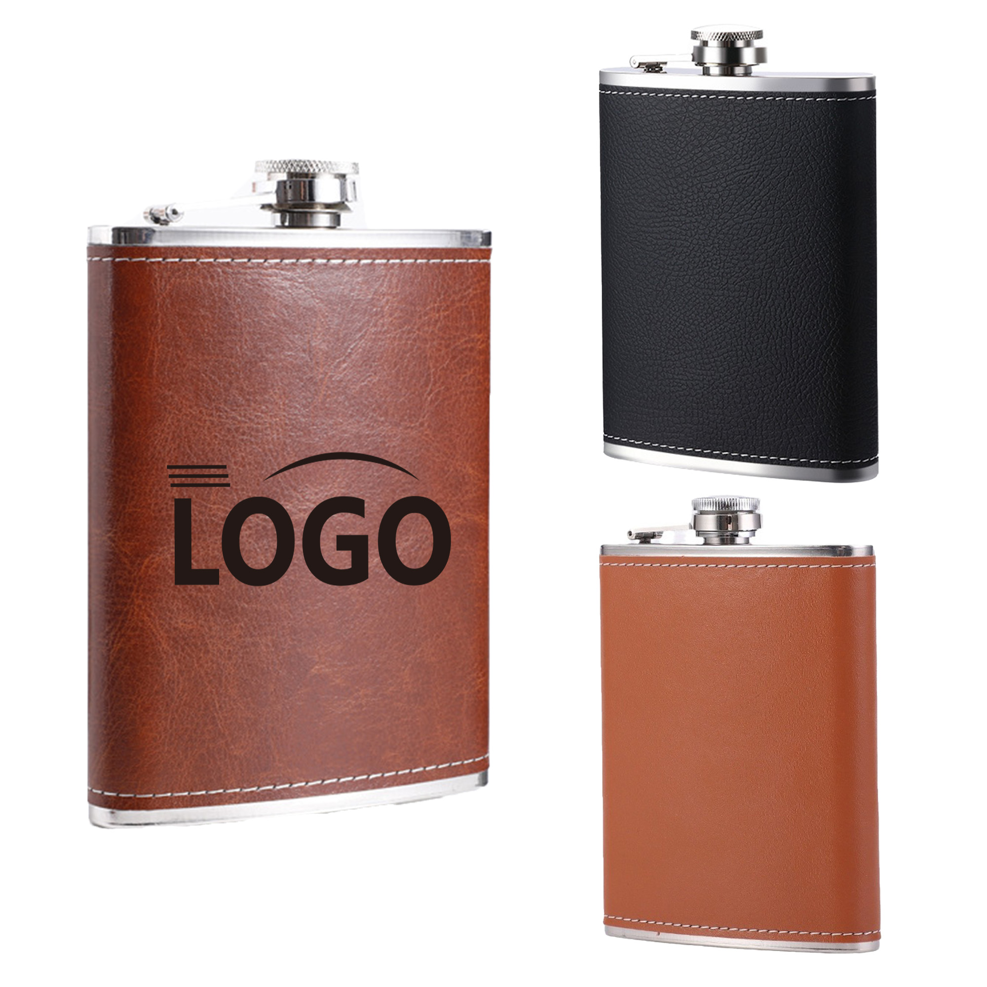 Custom Leather Flask 3