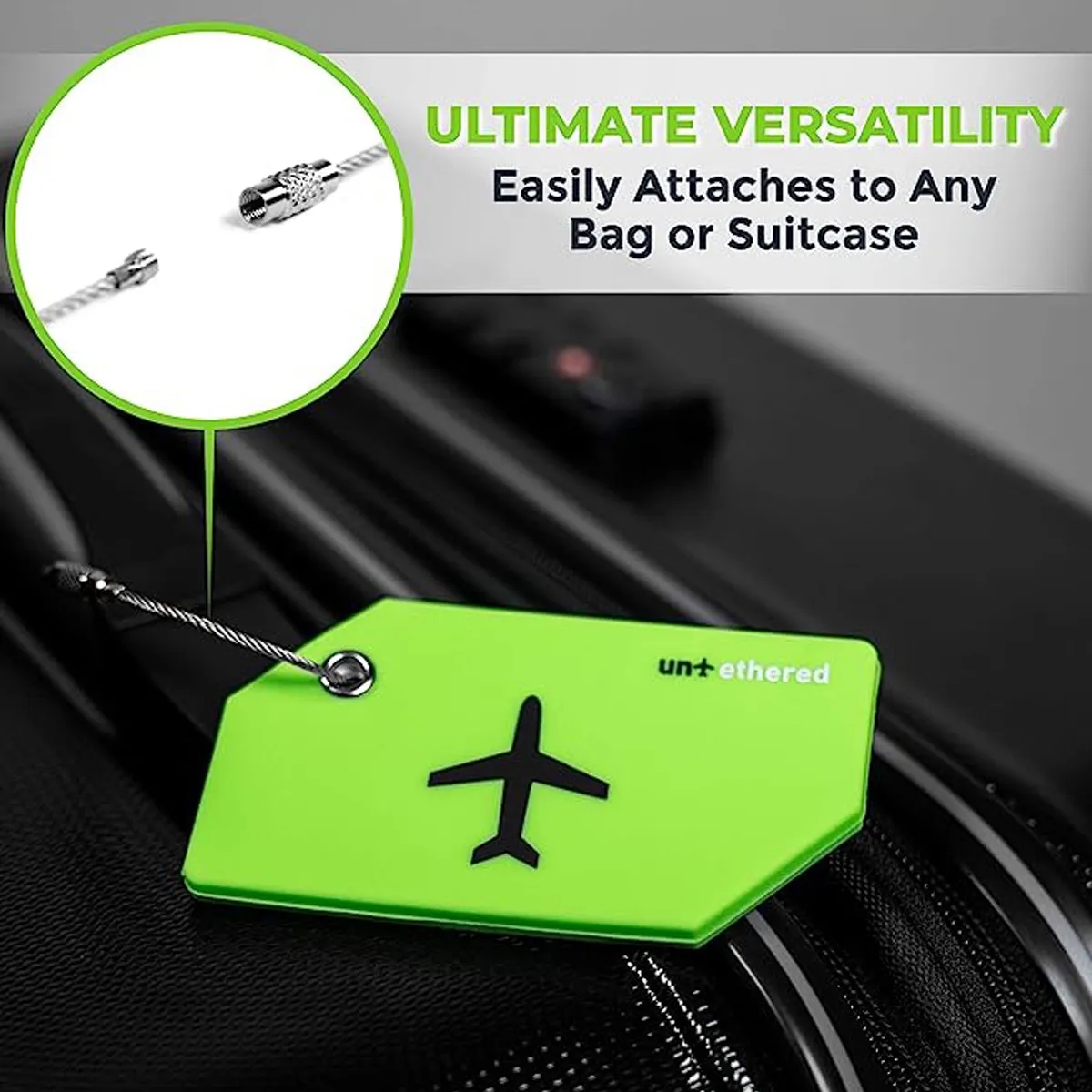 Custom Untethered Luggage Silicone Baggage Tags In Stock 3
