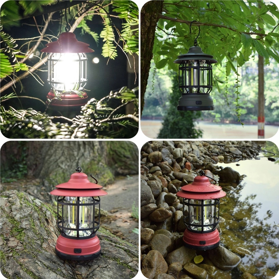 Retro Outdoor Camping & Picnic Lantern - Low/High Lightening 8