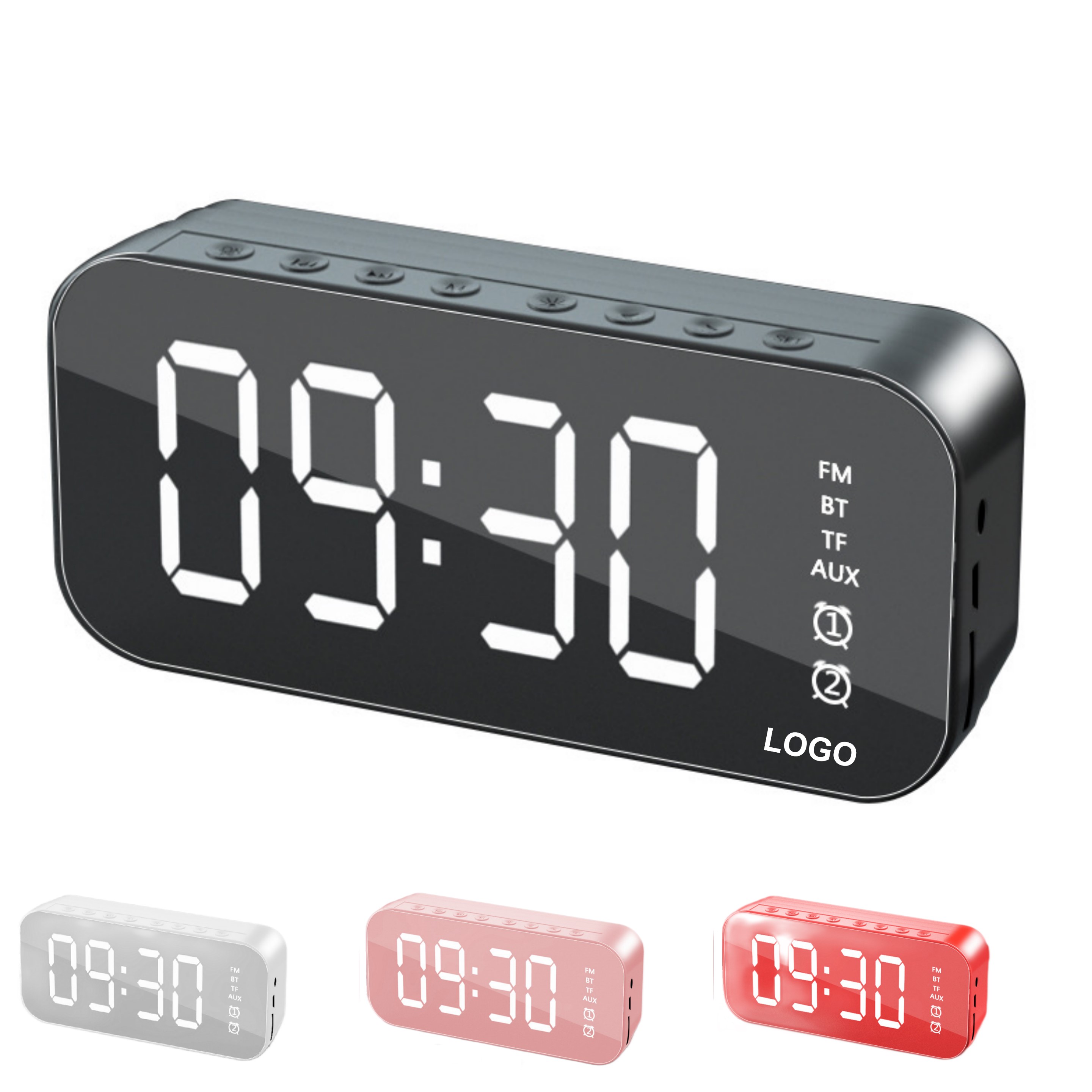 Mini Wireless Speaker with Clock (direct import) 2