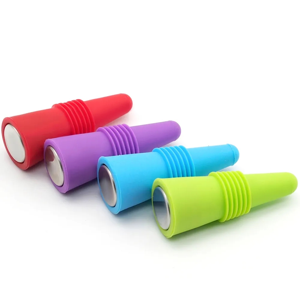 PRINTED SILICONE WINE BOTTLE STOPPER 3