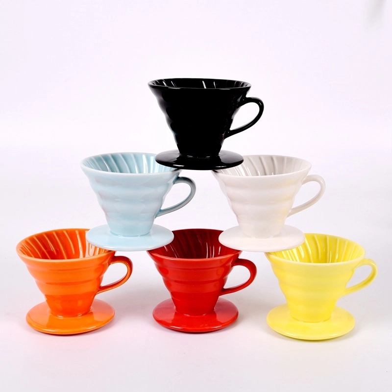 Custom Ceramic Over Coffee Brewing Filter Cone 6