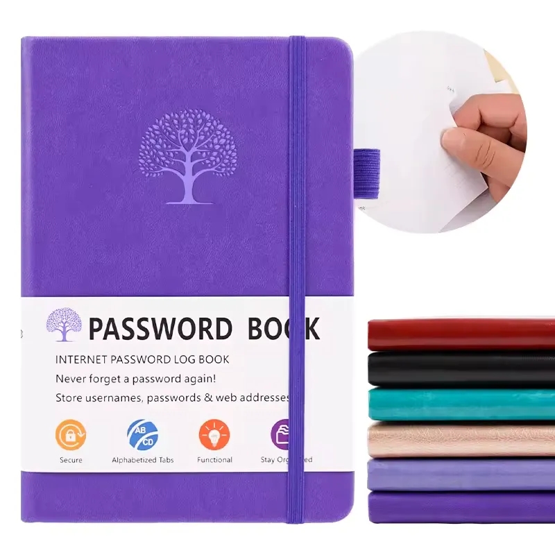 5.2"x7.8" 136 Pages Password Book With Alphabetical Tabs 4
