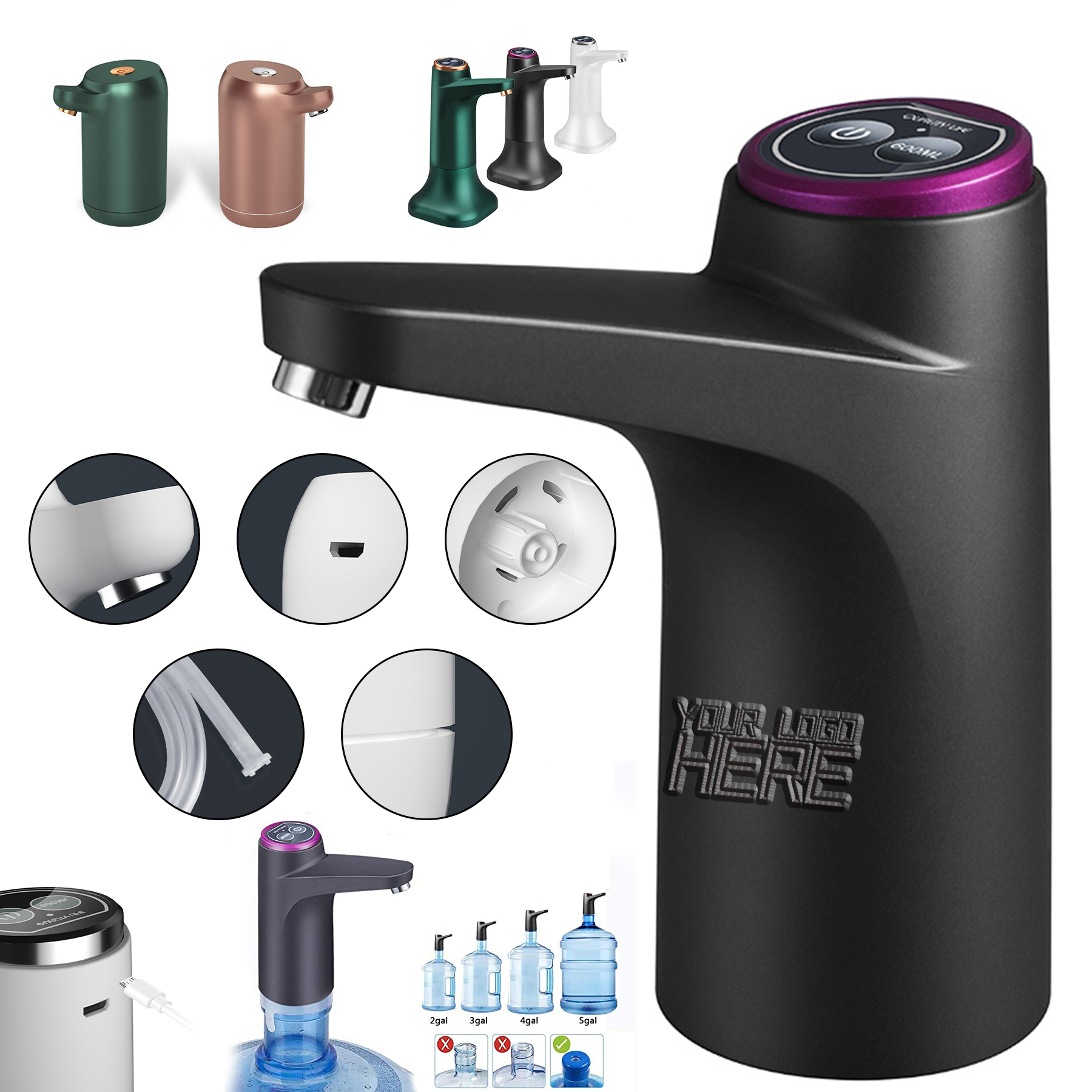 Portable Water Bottle Pump 2