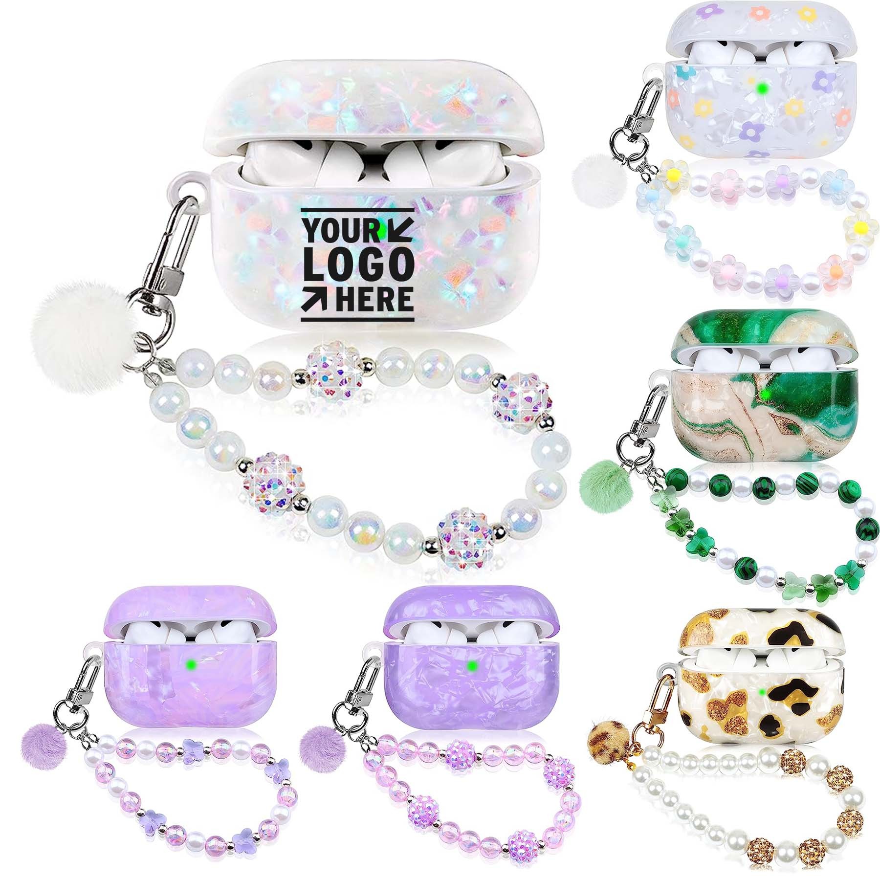 Cute Case for Ap Pro 2 with Pearl Lanyard Girly Cover 2