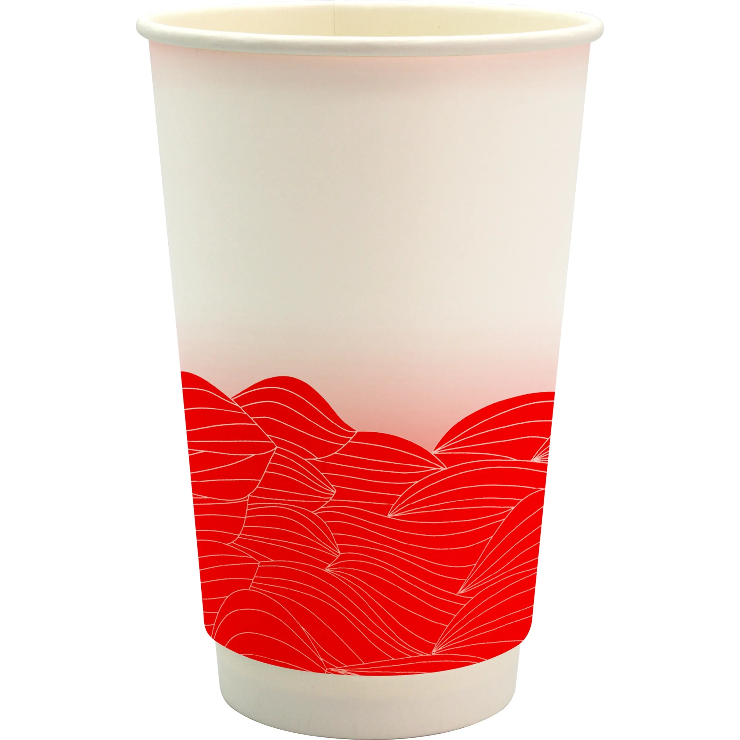 16 oz. Full Color Turbulent Waves Cube Paper Cup 19