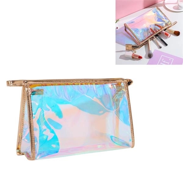 Laser Transparent Makeup Holographic cosmetic bag 7