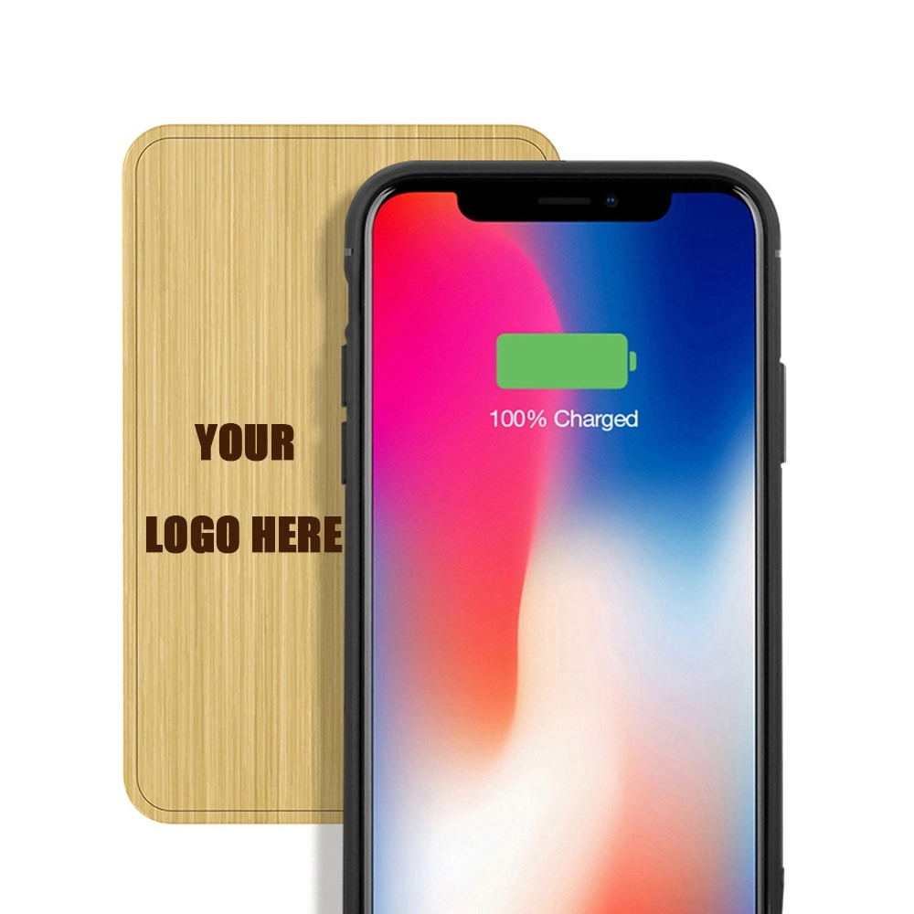 Bamboo 5000mAh Dual Port Power Bank with Wireless Charger 2