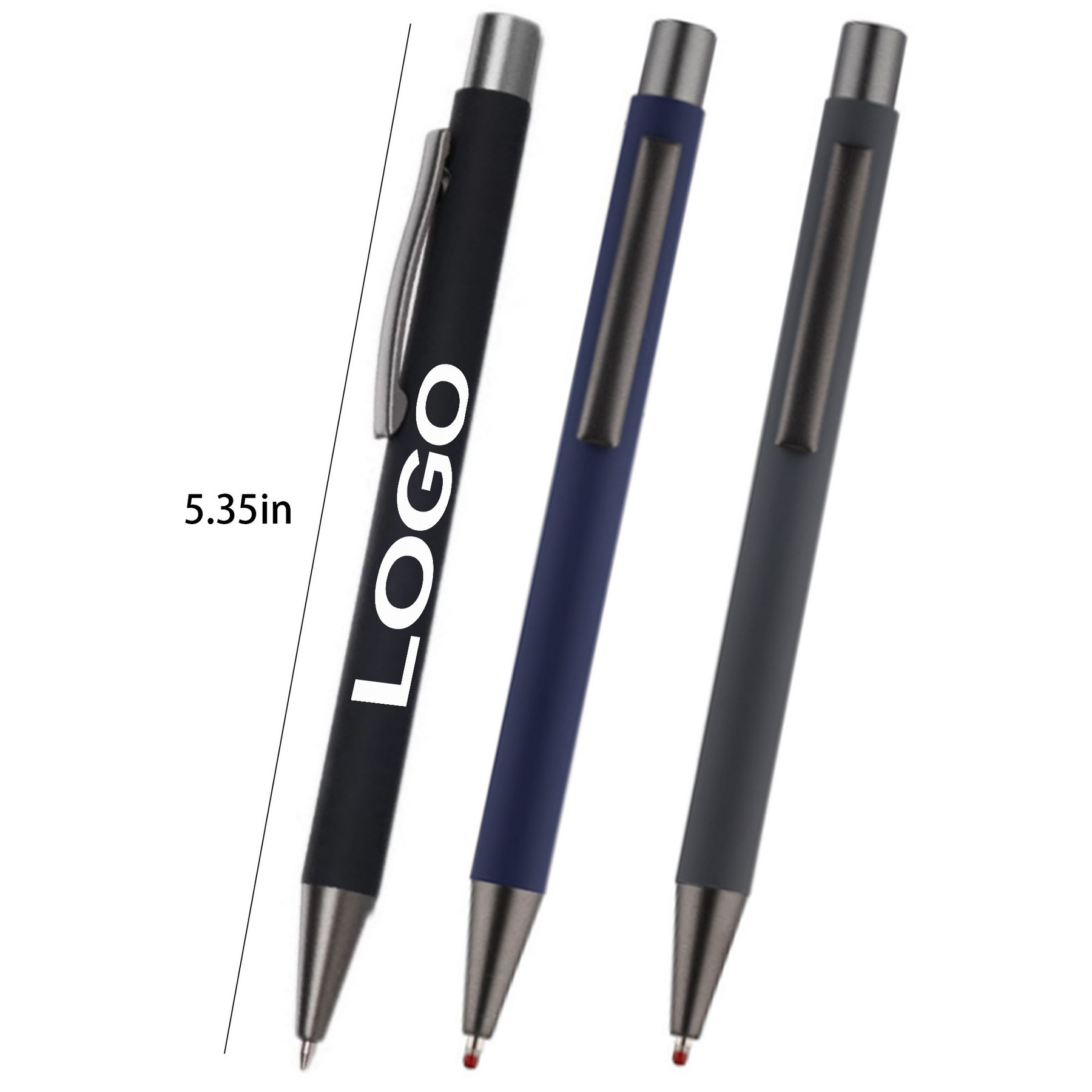 Aluminum Rod Carbon Metal Ballpoint Pen 2
