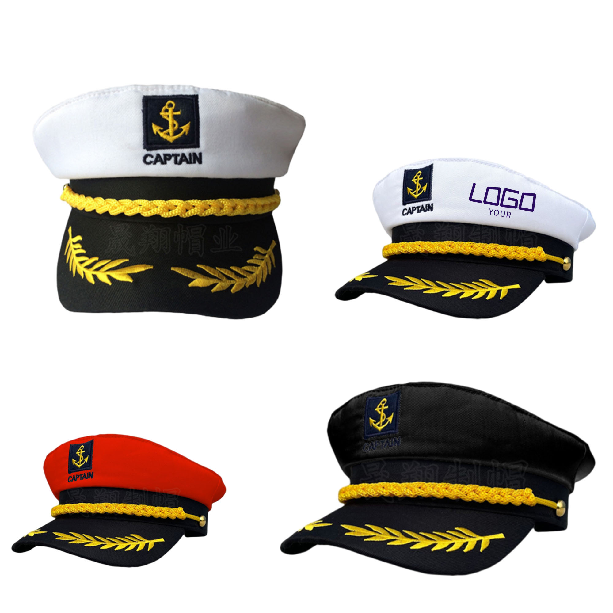 Nautical Admiral Captain Yacht Hat 2