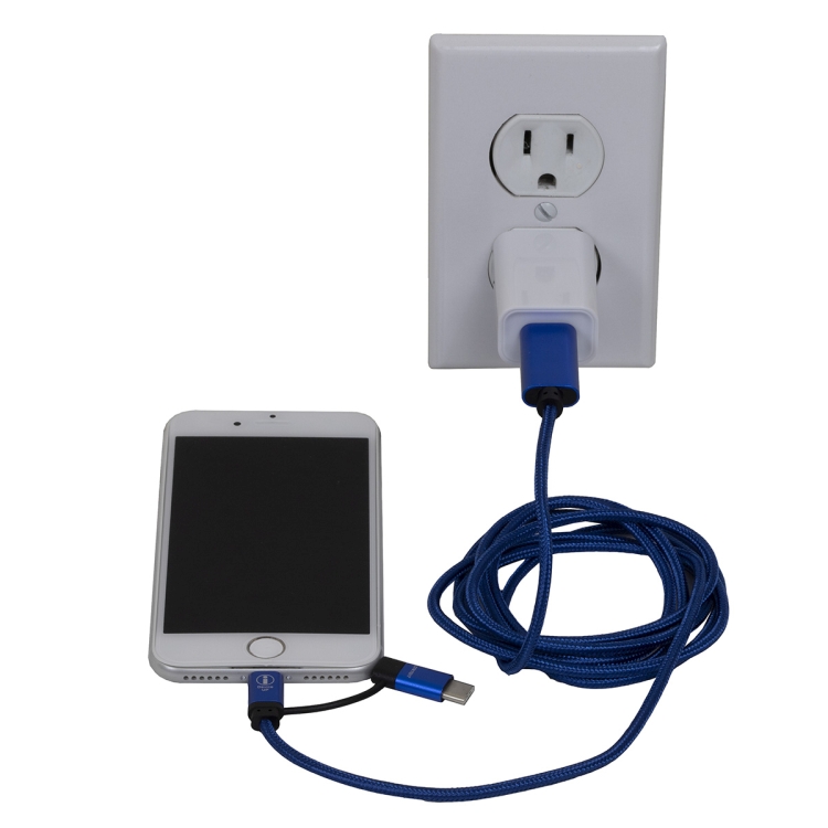 "OSLO" 5-in-1 Braided 6 Ft. Long Cell Phone Charging Cable 10
