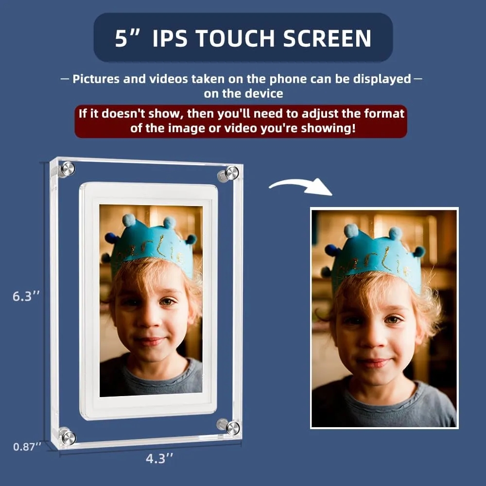 5 Inch Acrylic Video Picture Frame 5