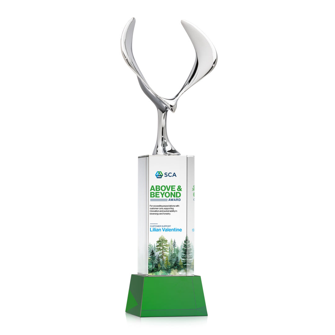 Maverick Eagle VividPrint™ Award on Belcroft Base - Green 4