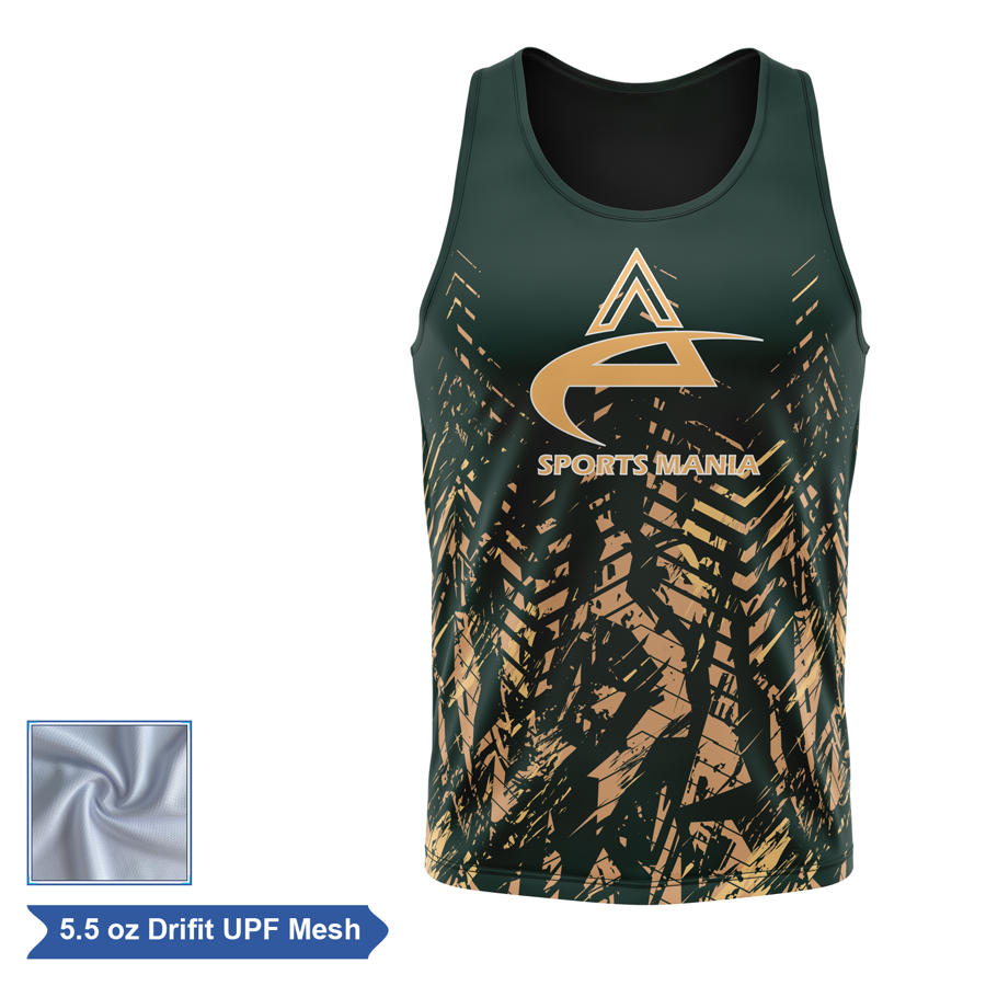 Sublimation UPF Mesh Classic Tank Top - Men, Women, Kids 4