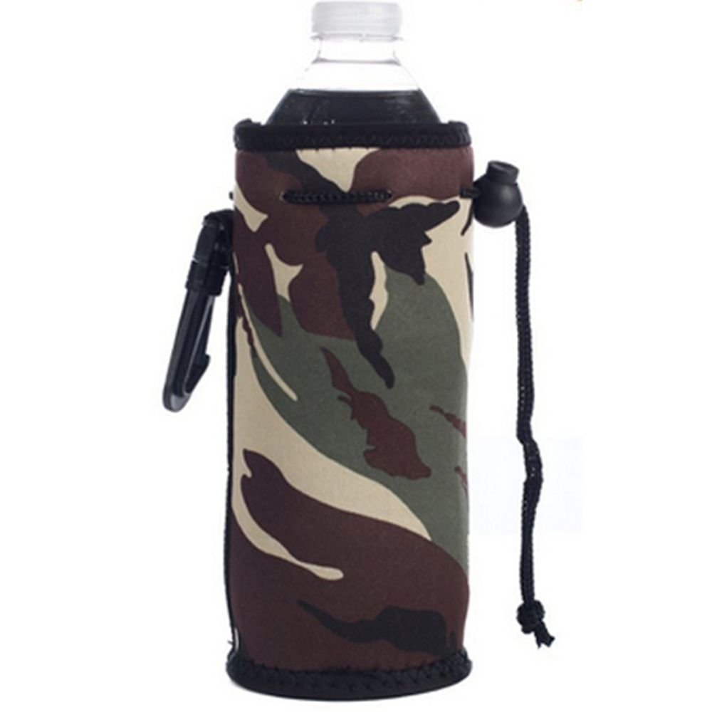 Neoprene Water Bottle Drawstring Cooler, custom koozie with logo imprint 6