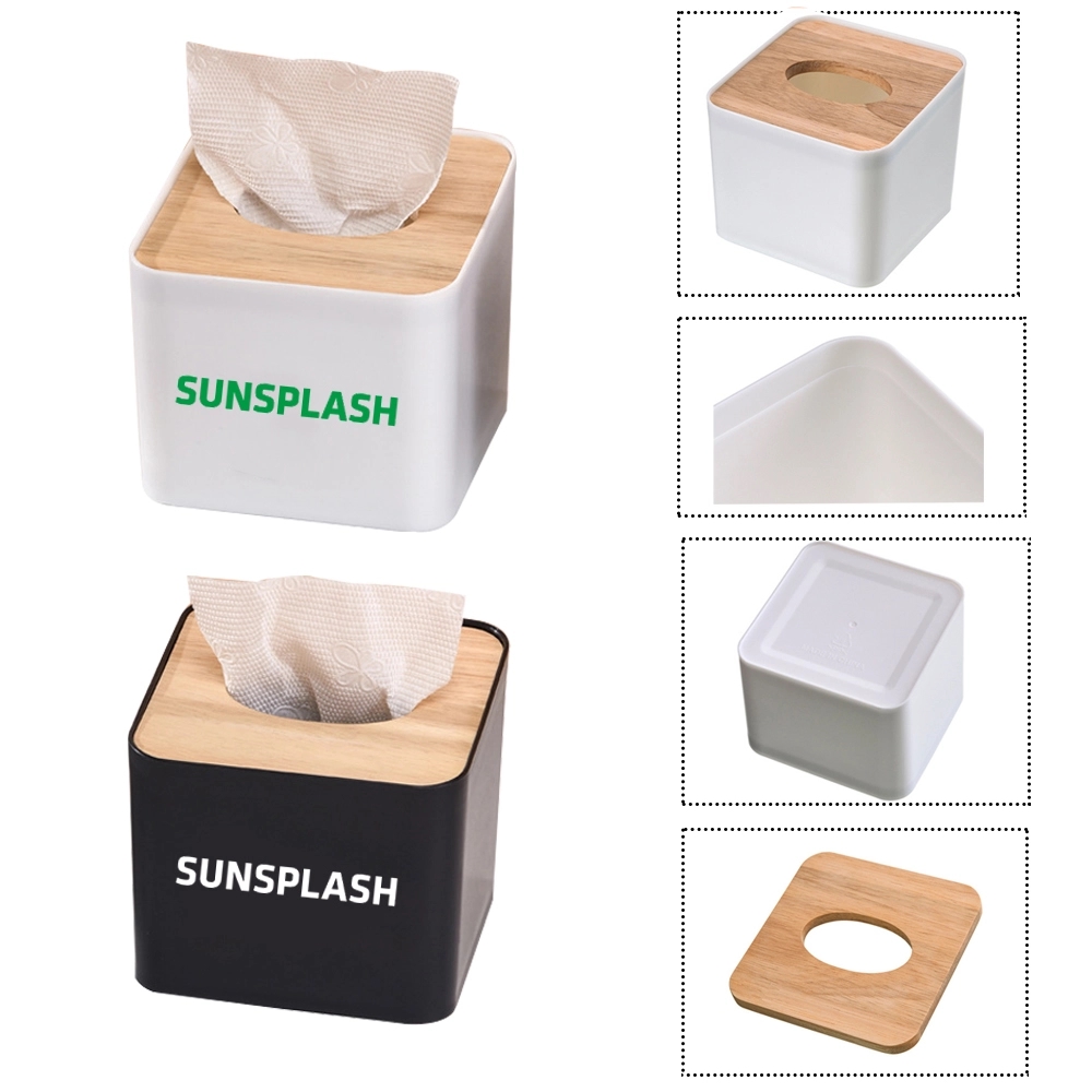 Wood Tissue Box Cover 1