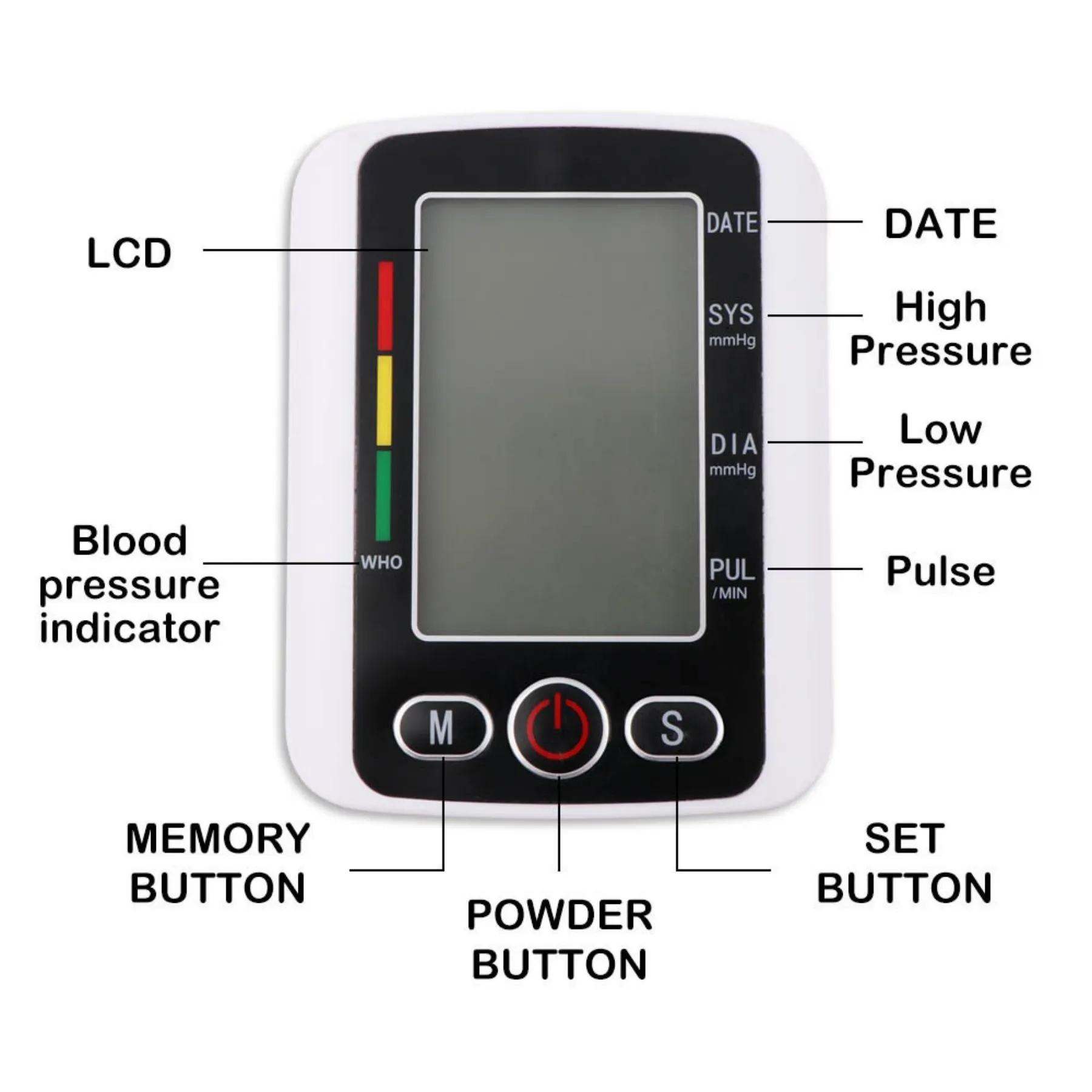 Small Portable Automatic Blood Pressure Monitor 5