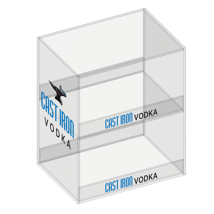 Acrylic Beverage Display 2 Levels