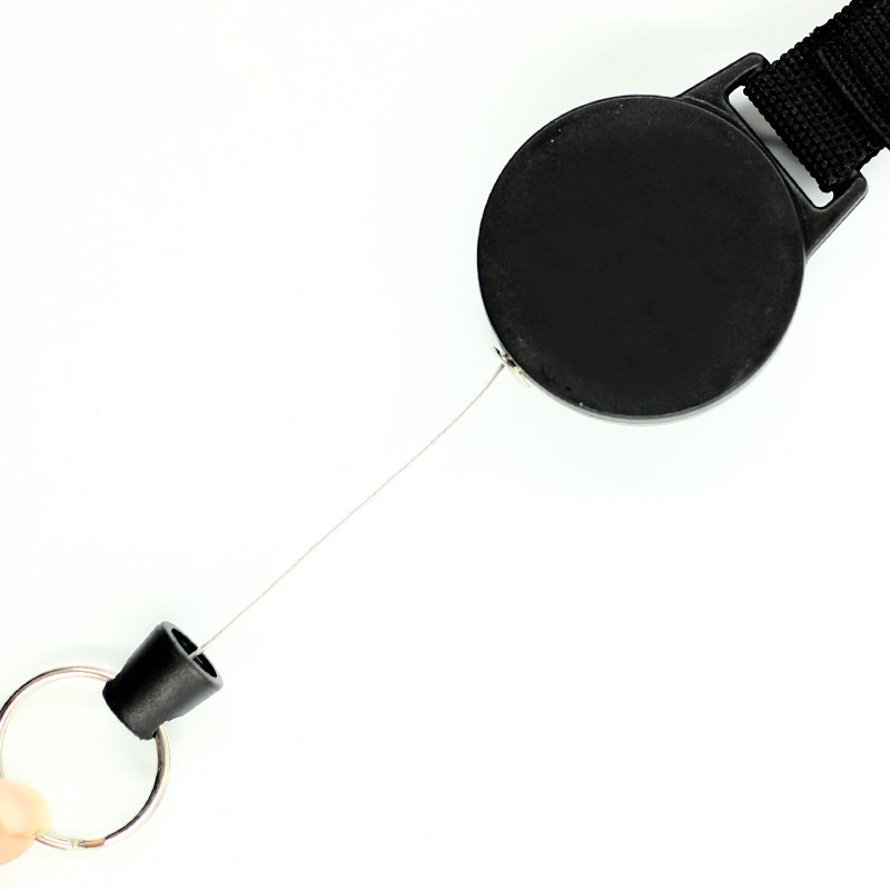 Telescopic Badge Reel with Key Chain 2