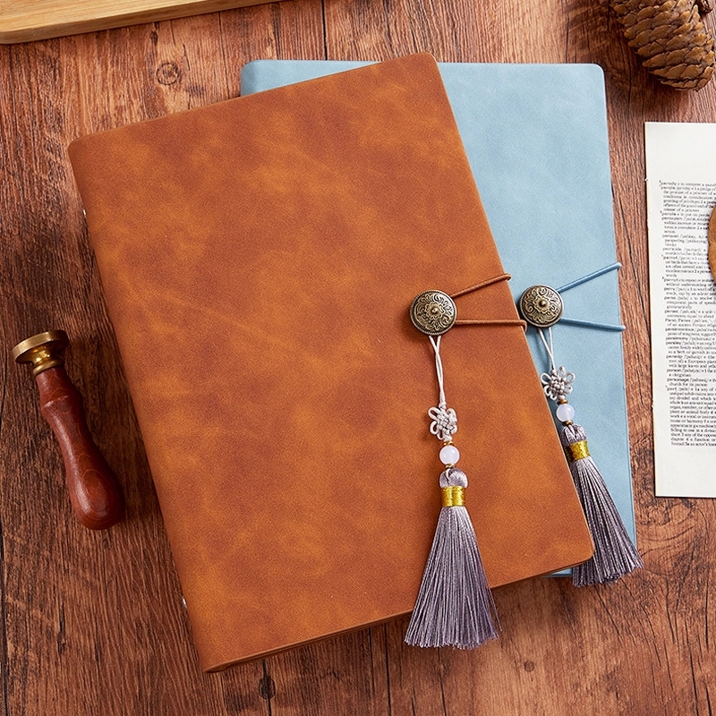 PU Leather A5 Business Travel Journal Binder Notebook 9