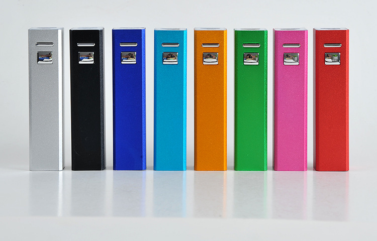 Portable Rectangular Lipstick Power Bank 2600 mAh 6