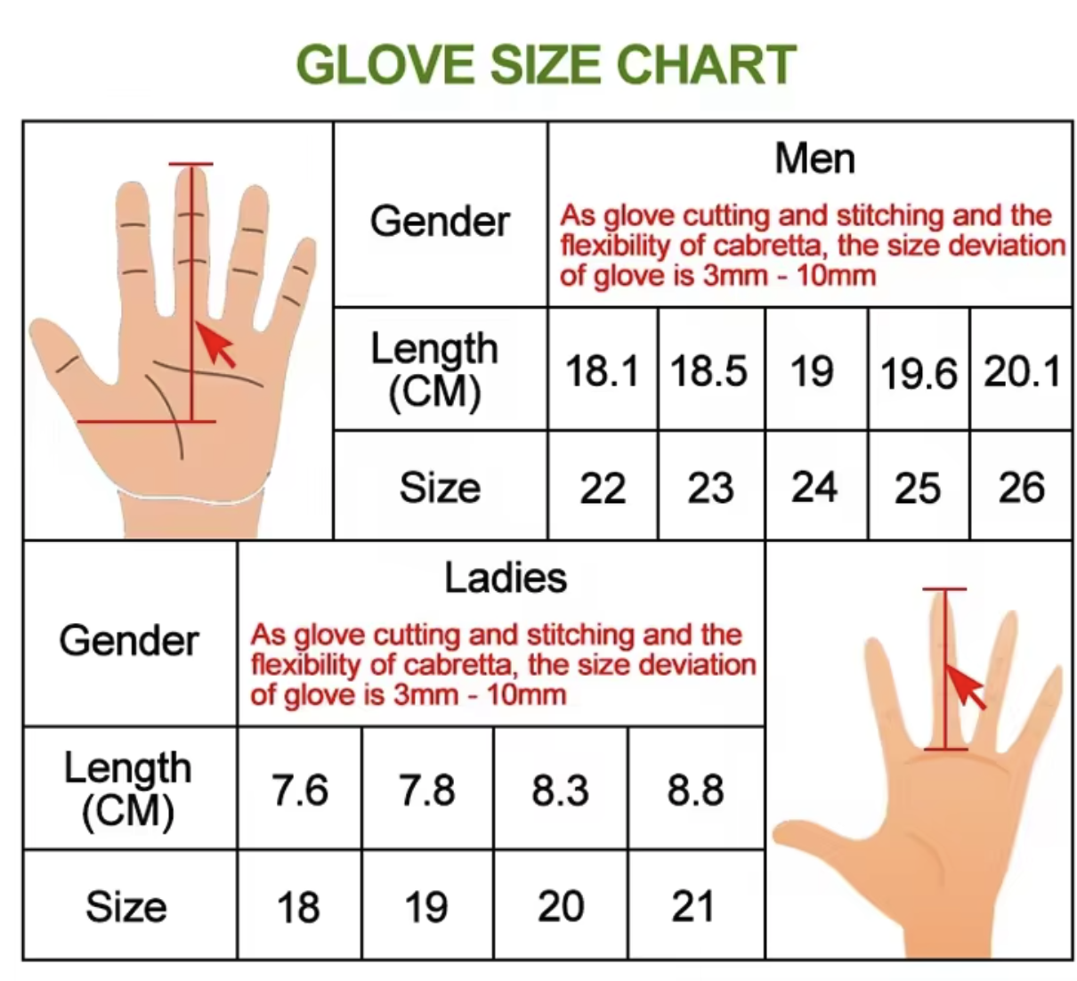 Premium Synthetic Golf Glove 1pc 2