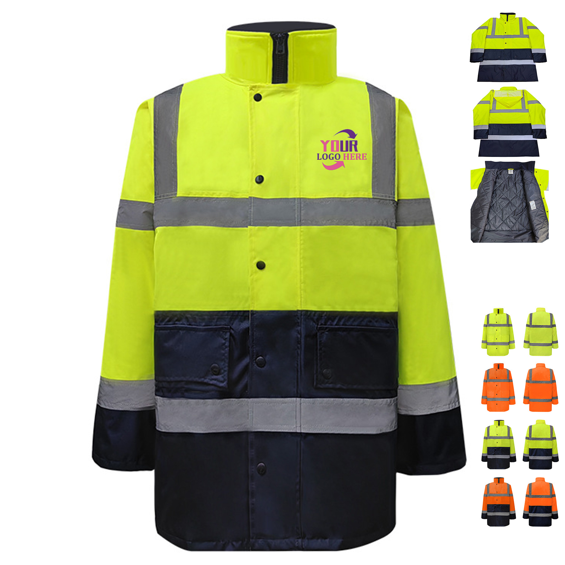 Reflective Waterproof Safety Jacket 2