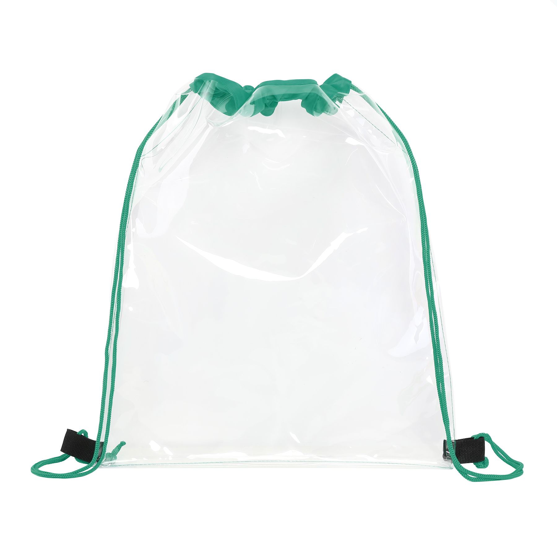 Large Clear Water-Resistant Stadium Drawstring Backpack 21