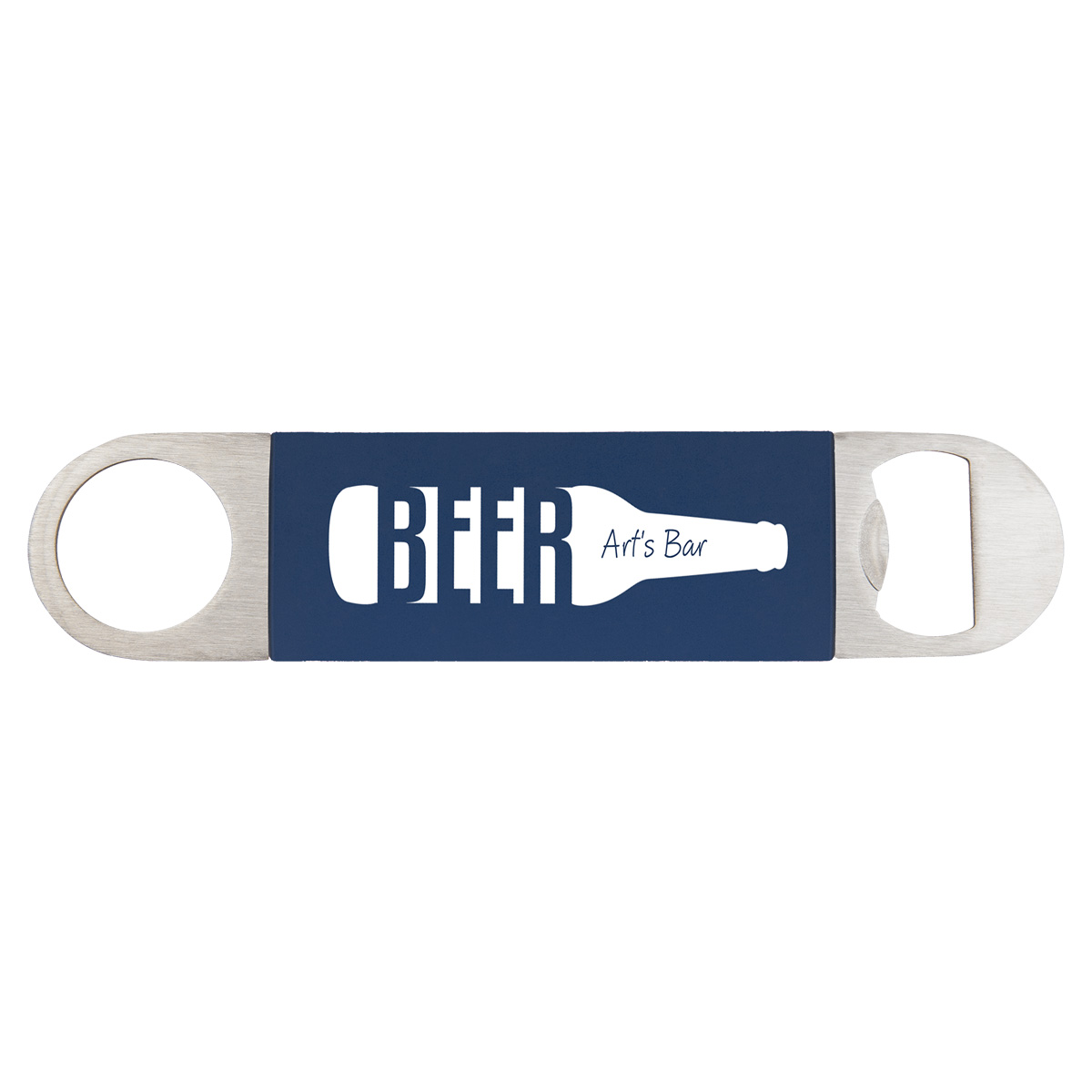 Navy Silicone & Stainless Steel Bottle Openers