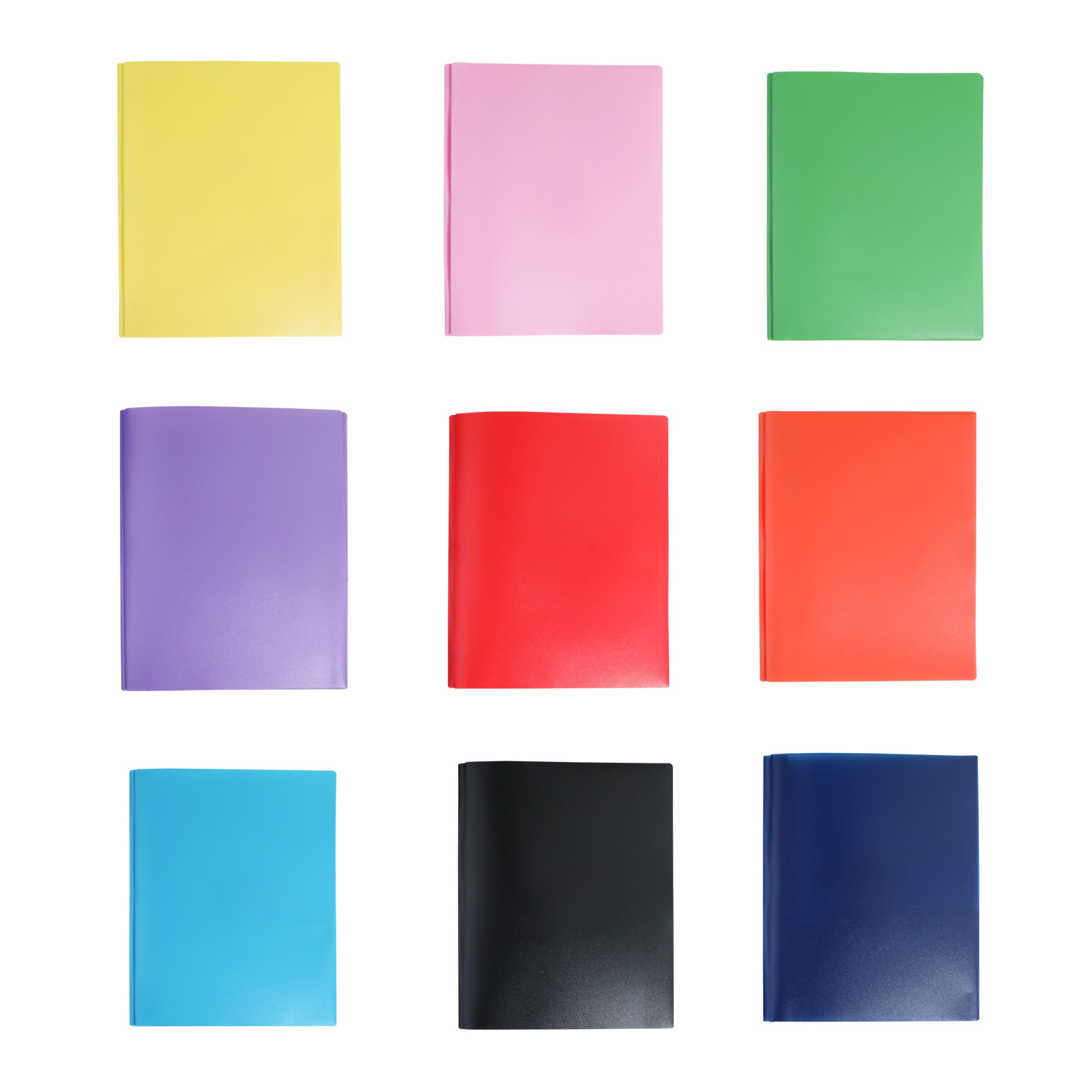 Durable Plastic Folder with 2 Pockets & Fasteners 17