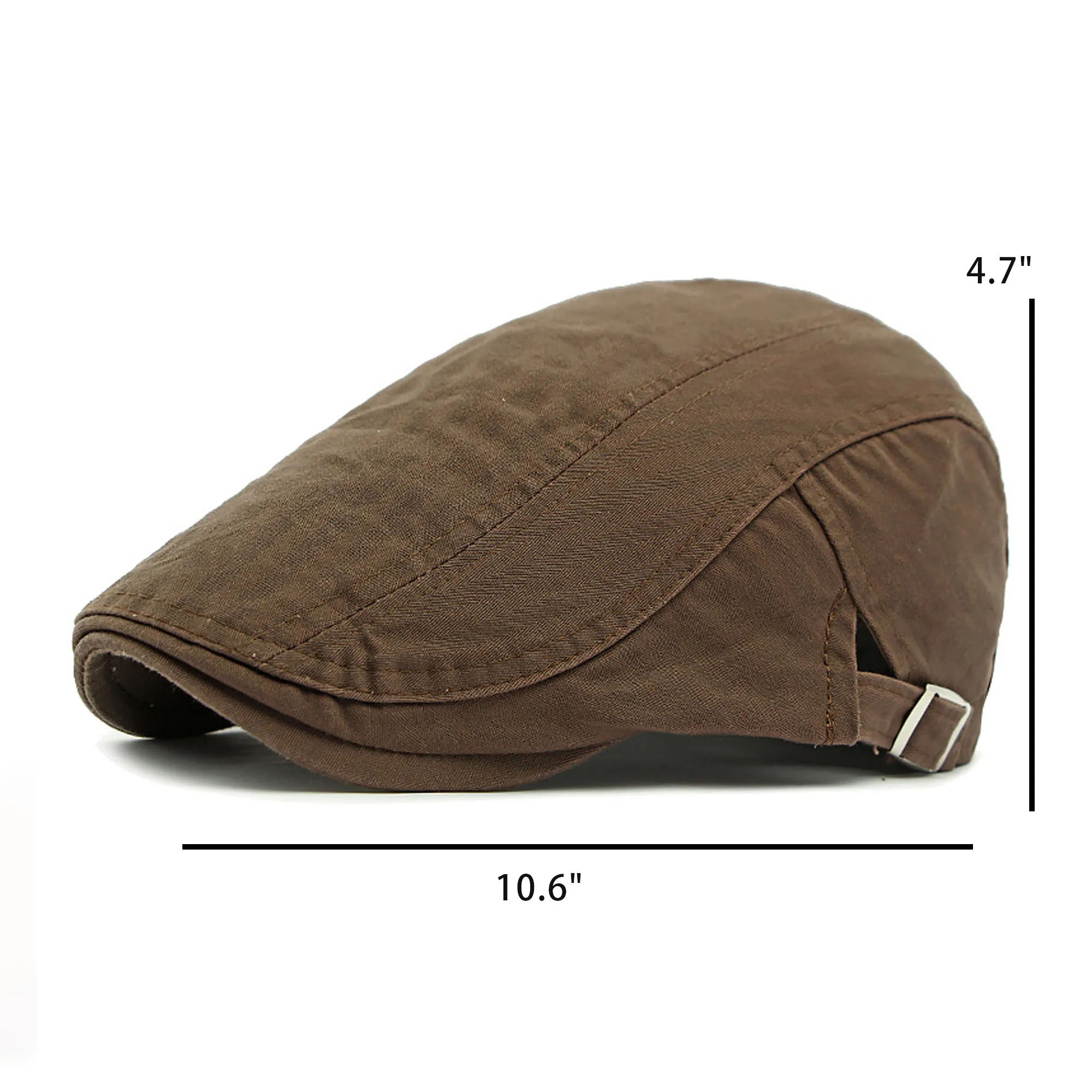 Adjustable Men's Flat Cotton Cap 3