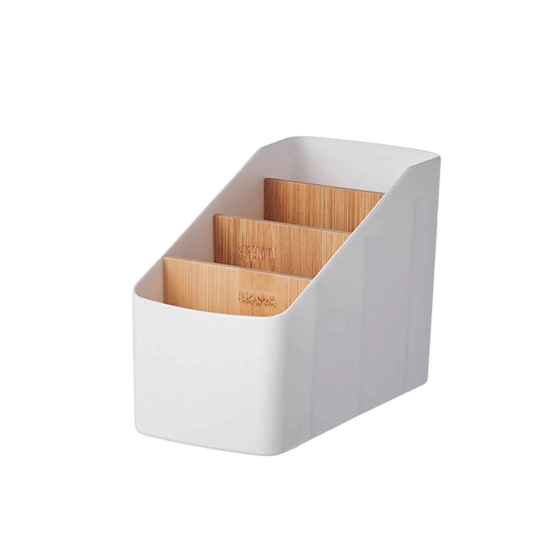 Plastic Trapezoidal 4-Compartment Tabletop Storage Box 2