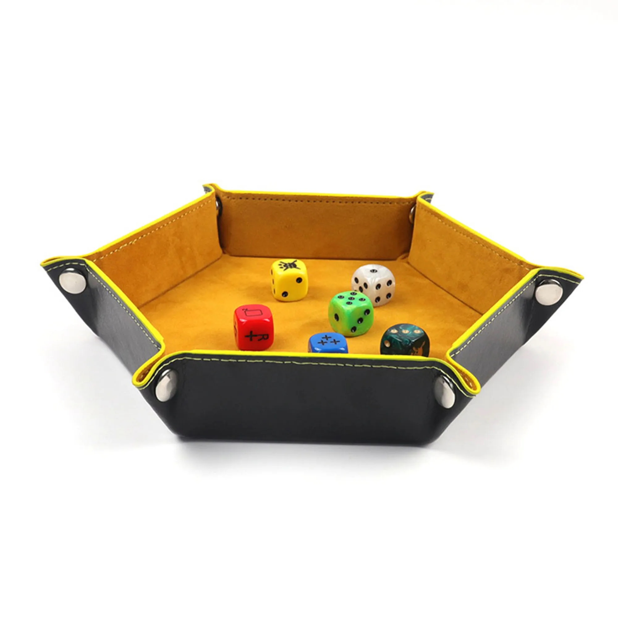 PU Foldable Leather Dice Trays 7