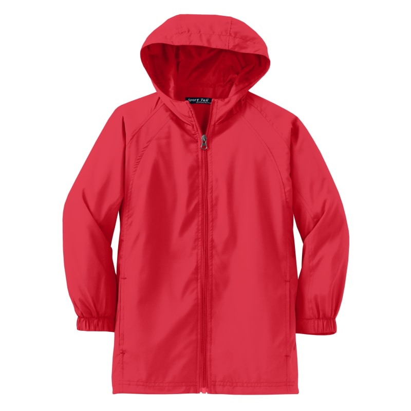 Sport-Tek Youth Hooded Raglan Jacket. 3