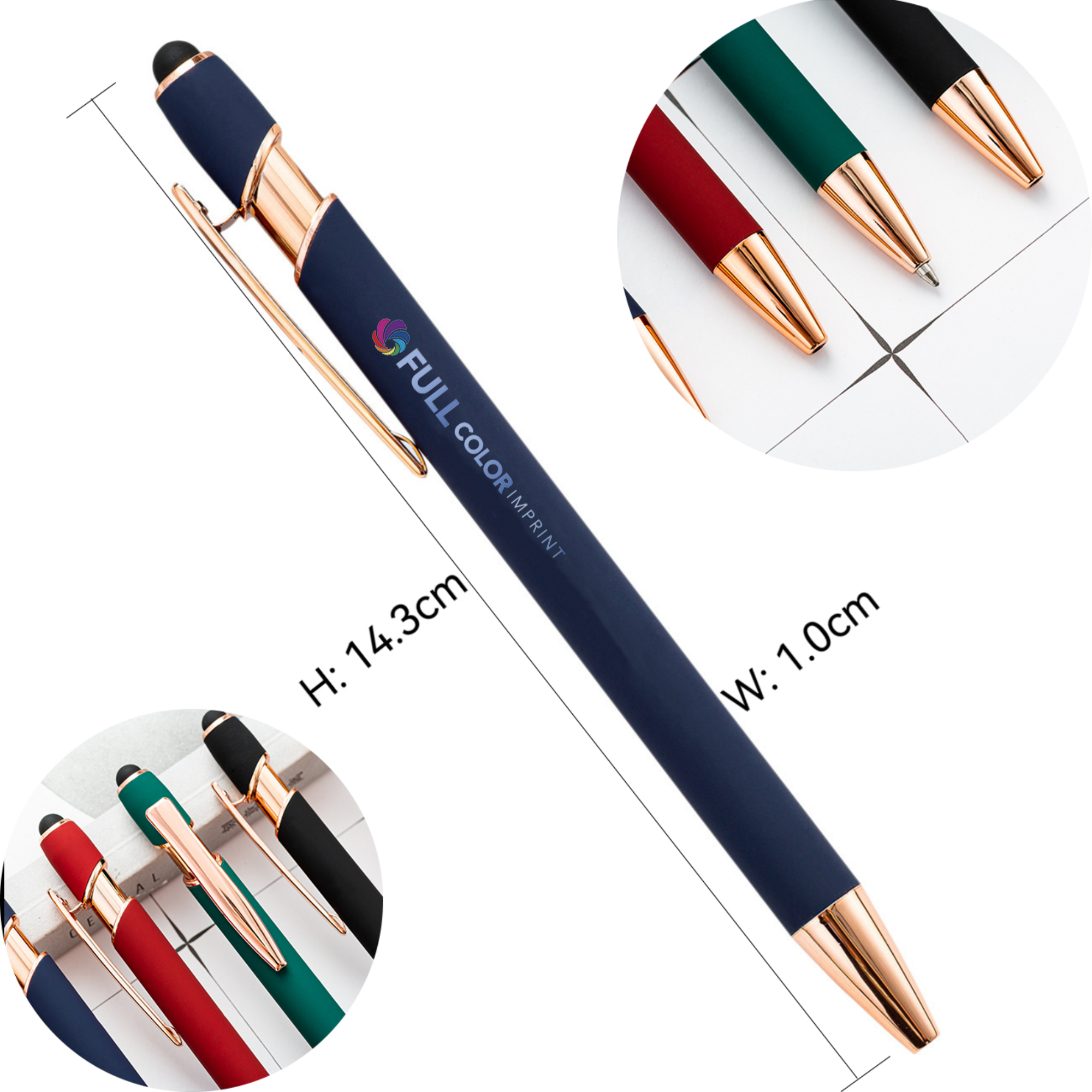 MOQ 20pcs Custom Metal Stylus Pen 3