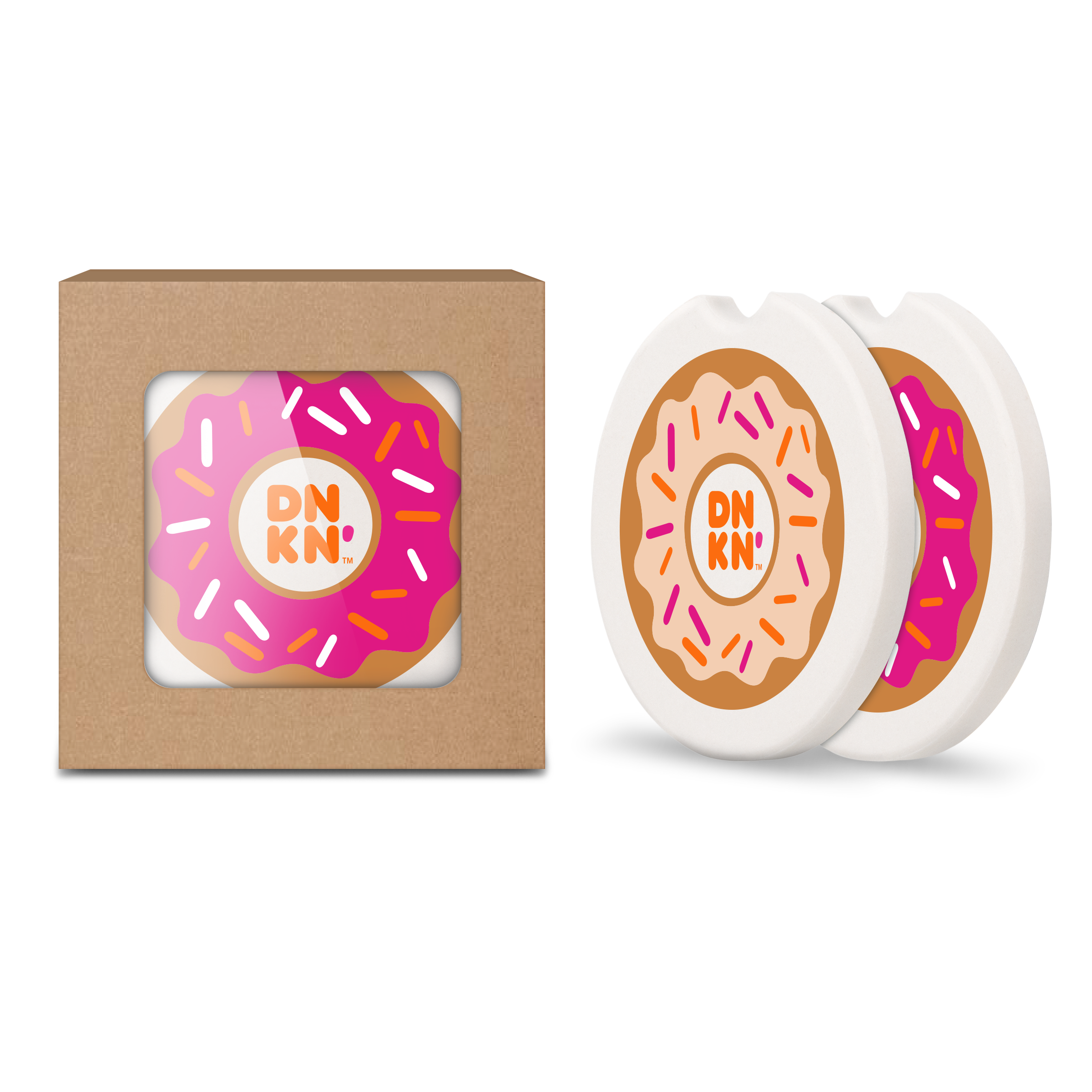 Absorbing Stone Car Coaster Set