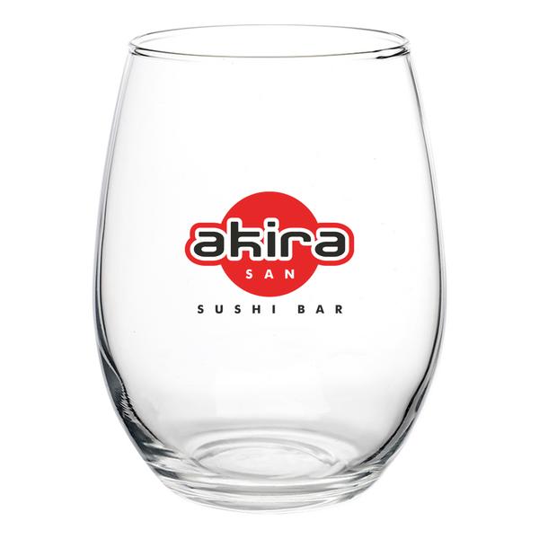 Liquid Lunch 15 oz Stemless Wine Glasses 25