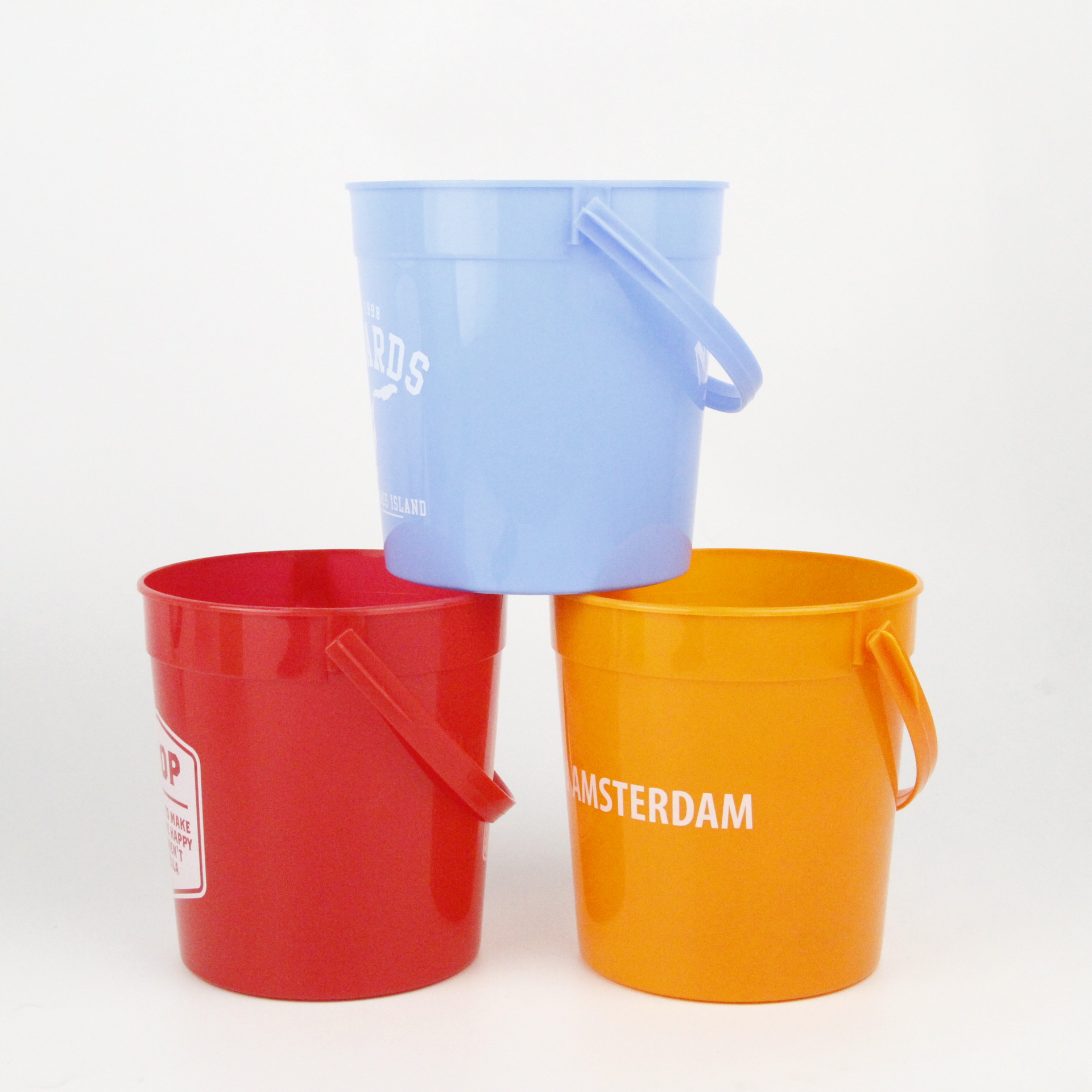 Multi-Purpose Drinks Bucket with Handle Rum Plastic Bucket 4