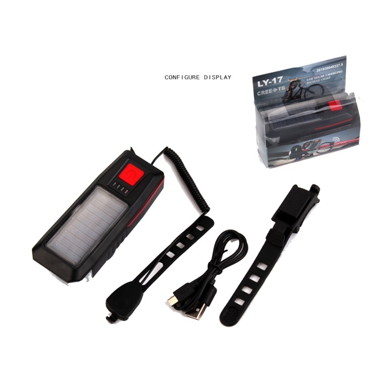 Solar rechargeable bicycle light 5