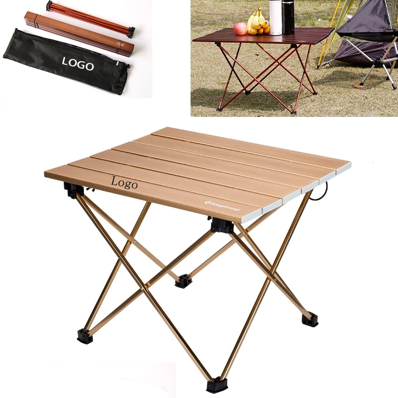 Folding Camping Aluminum Table with Carry Bag 1
