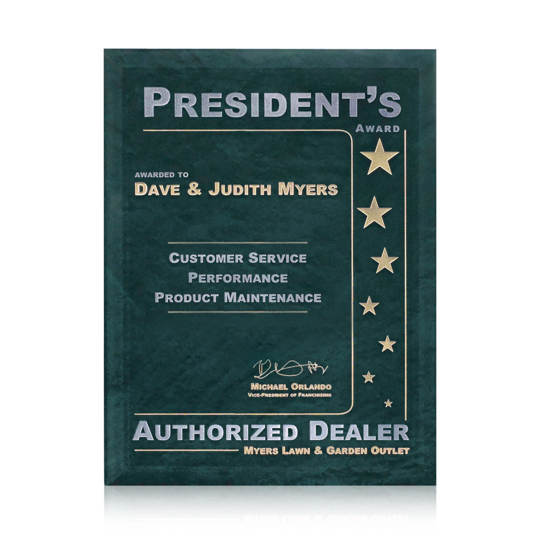 Dunsmore Plaque - Green 8