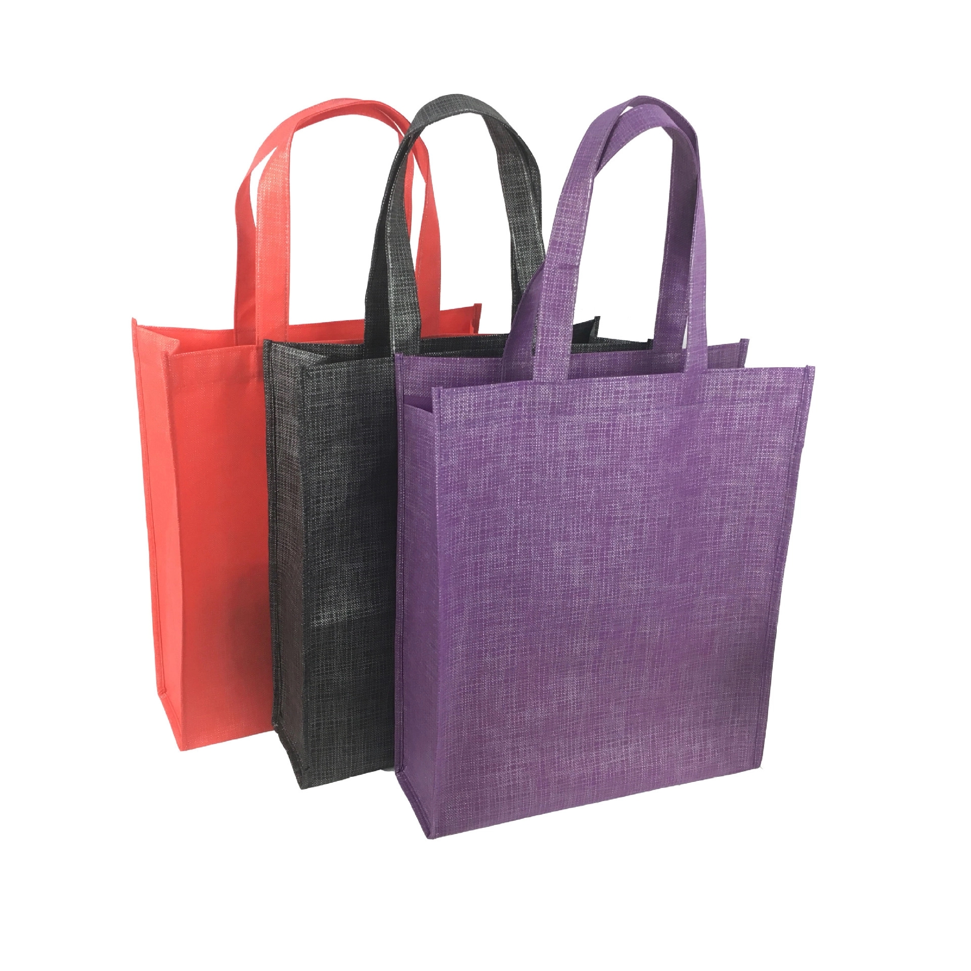 Custom Crosshatch Mini Non-Woven Tote Bags 3