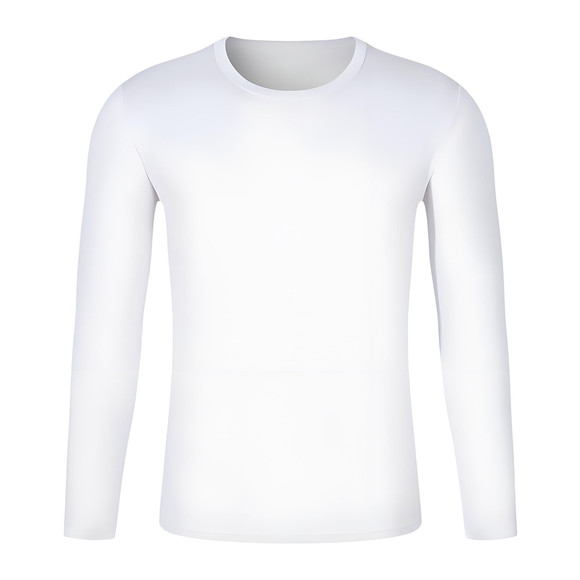 Custom Printed Moisture Wicking Round Neck Long Sleeve T-Shirt for Summer 1