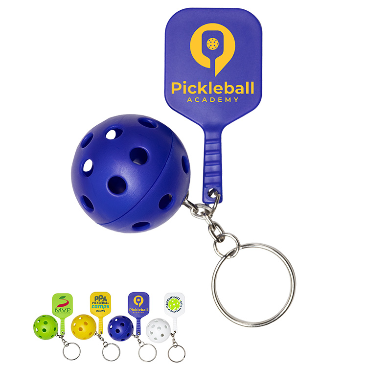 "PICKLE PADDLE" Pickle Ball Keychain 21