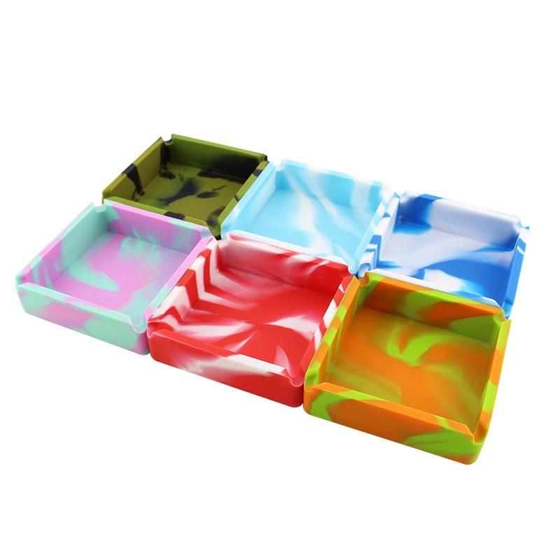 Custom High Temperature Resistant Camo Silicone Ashtray 4