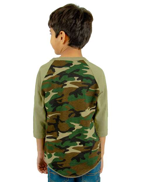 Youth Camo Raglan Tee - SHRAGCY 13