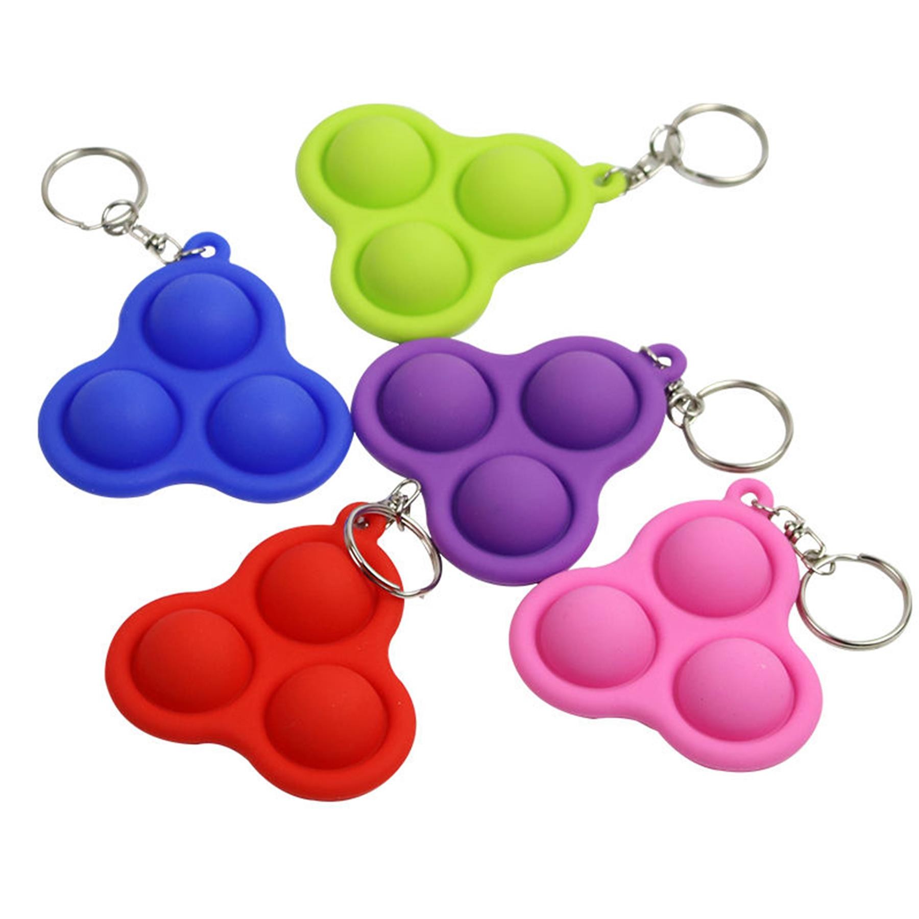 Silicone Pop Bubble Fidget Keychain 6