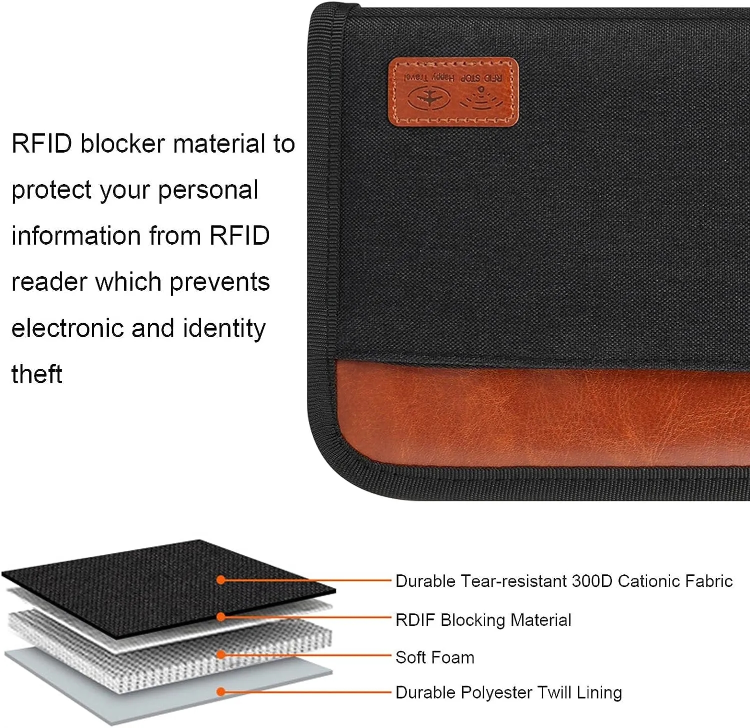 RFID Travel Passport Wallet-L 6