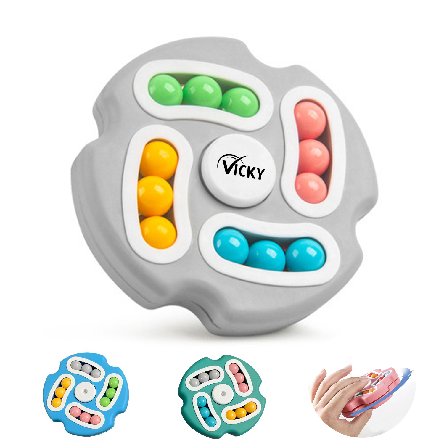 Stress Relief Magic Bean Fidget Spinner 9